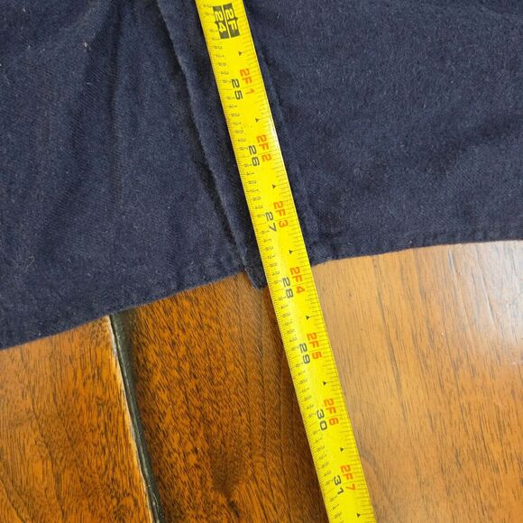 STAPLEFORD Button Up Shirt Men's M Navy Blue Southwestern Aztec Long Sleeve - Picture 6 of 10